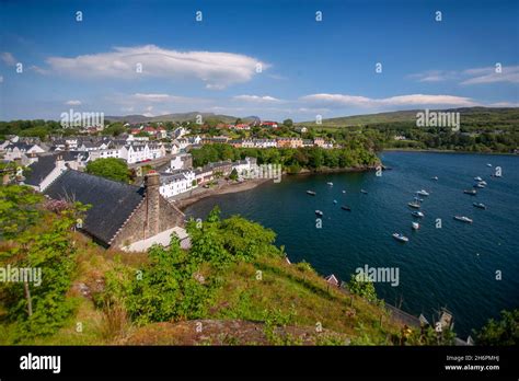 Summer view of Portree, isle of Skye Stock Photo - Alamy