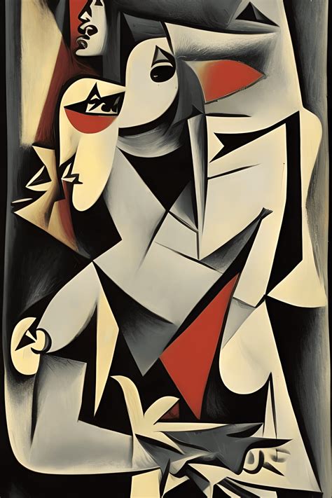 Guernica Picasso Style Graphic · Creative Fabrica