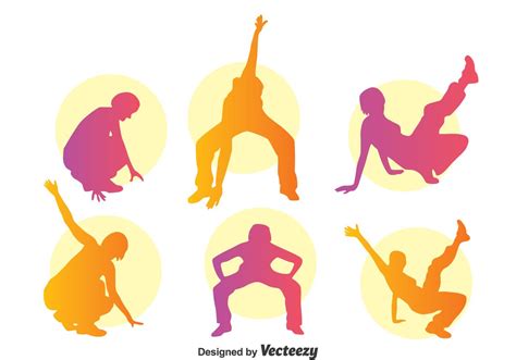 Colorful Zumba Silhouette Vector 125874 Vector Art at Vecteezy