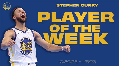 Stephen Curry Named Player of the Week with These Moments | Nov. 6 ...