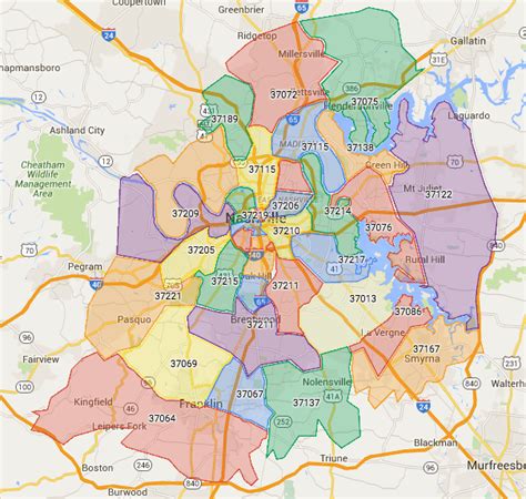 Nashville Tn Zip Code Map – Map Of The World