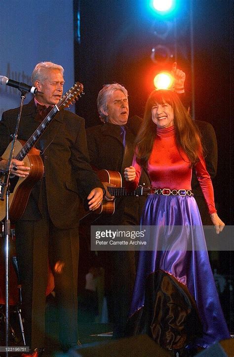 Keith Potger, Bruce Woodley and Judith Durham from the band 'The ...