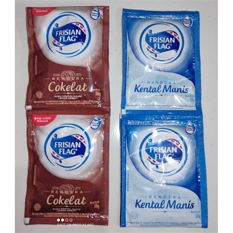 Jual Frisian Flag Susu Bendera Kental Manis (isi 6 Sachet) | Shopee ...