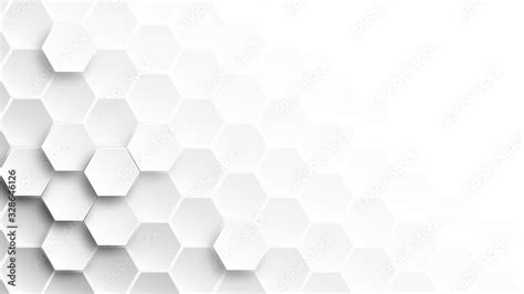 Abstract Hexagon wallpaper , white Background , 3d vector illustration ...