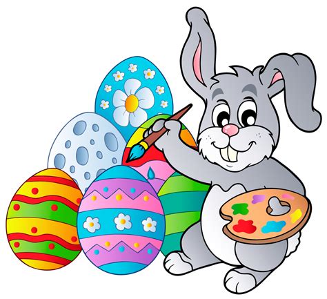 Easter Bunny Easter egg Clip art - Transparent Easter Bunny with Eggs ...