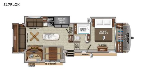 Front Living Room 5th Wheel Toy Hauler Rv Floor Plans | www.resnooze.com