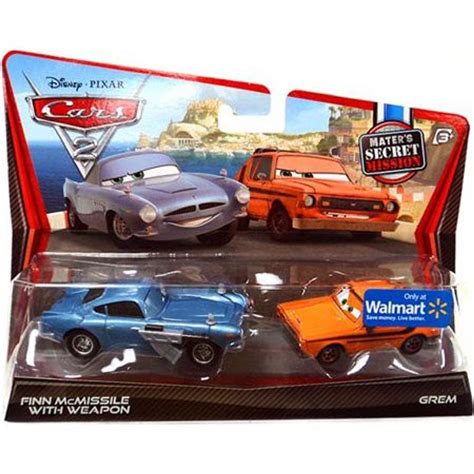 Disney Pixar Cars Cars 2 Finn McMissile with Weapon Grem Exclusive 155 ...