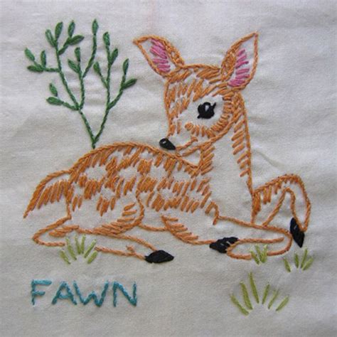 VP127 Wild Animals Vintage Hand-embroidery Pattern PDF 12 - Etsy ...