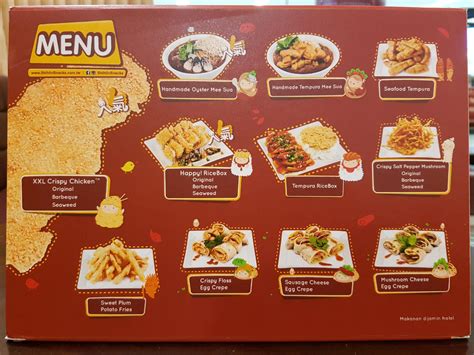 Menu at Shihlin Taiwan Street Snacks, Surabaya, Ciputra World 3rd Floor 57