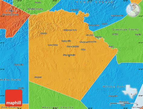 Political Map of Bexar County