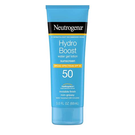 Neutrogena Hydro Boost Sunscreen, SPF 50 | 3 Ounce | MerryDerma Pakistan