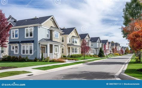 Community Suburban Developments Urban Stock Illustration - Illustration ...