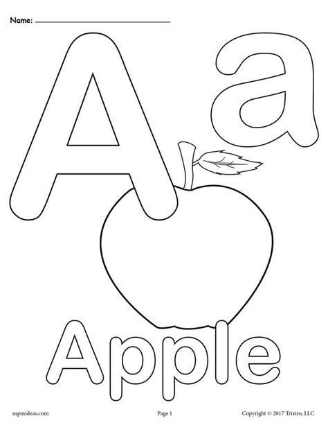 FREE Letter A Coloring Pages - 3 Printable Alphabet Coloring Pages ...