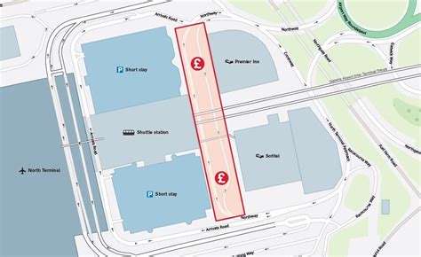 Gatwick Staff Car Park Map