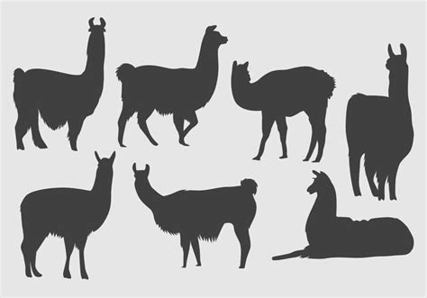 Llama Silhouette Vector 105970 Vector Art at Vecteezy