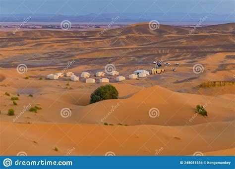 Saharan Sunrise in Morocco stock photo. Image of western - 248081856