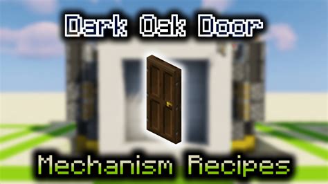 Dark Oak Door - Wiki Guide - 9Minecraft.Net