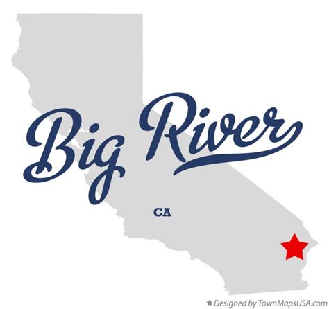 Map of Big River, CA, California