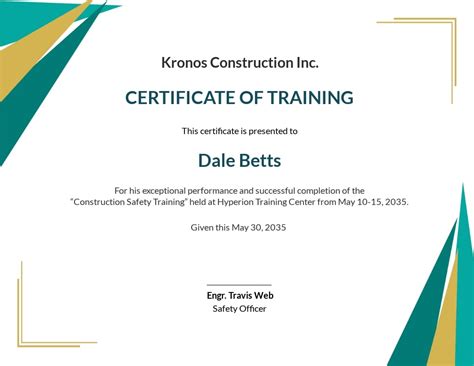 Template For Training Certificate – Cardtemplate.my.id