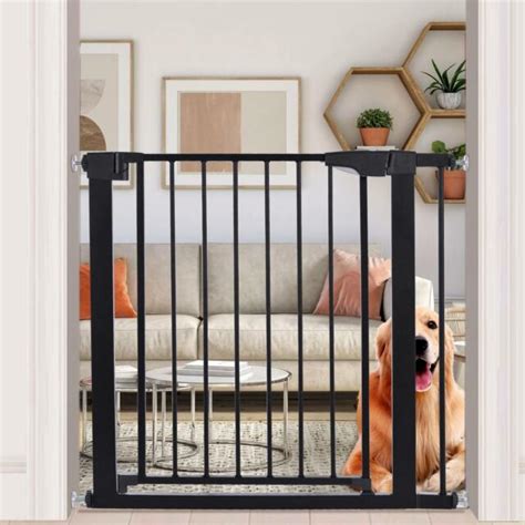 38"-44" Royal Indoor Dog & Pet Adjustable Metal Safety Gate - Black | eBay