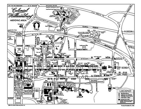 Map of Colonial Williamsburg | Colonial williamsburg va, Colonial ...