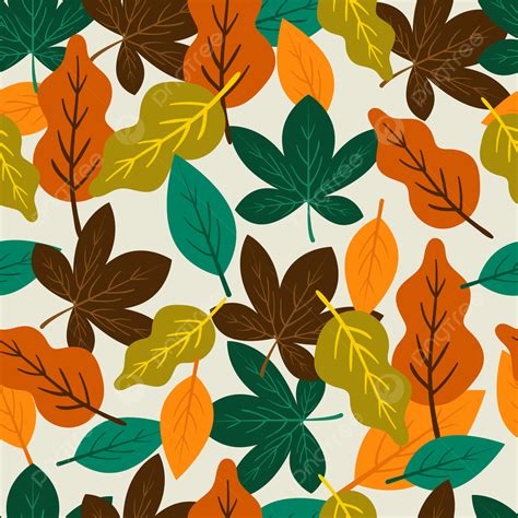 Autumn Fall Leaves Pattern Seamless Background, Wallpaper, Autumn ...