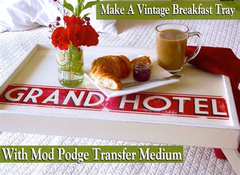 Make a DIY Breakfast in Bed Tray - for Two Bucks! - Mod Podge Rocks