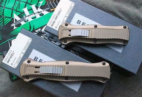 Limited Benchmade Infidel/Mini Infidel Set in FLAT DARK EARTH, Adams ...