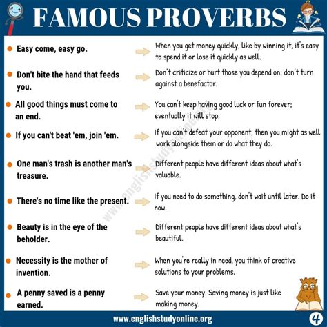 45+ Famous Proverbs with Meaning for ESL Learners - English Study ...