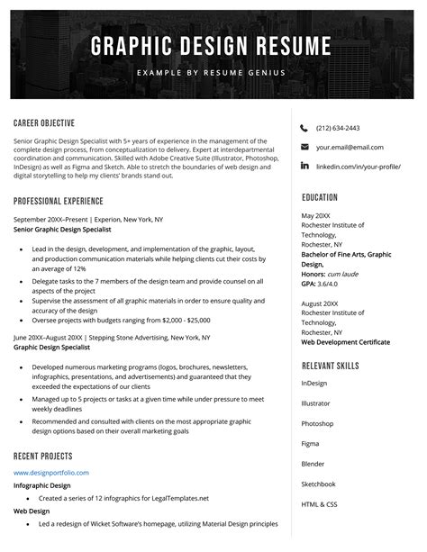 12 Eye-Catching Graphic Design Resume Examples