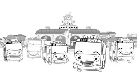 Tayo the little bus coloring pages – Artofit