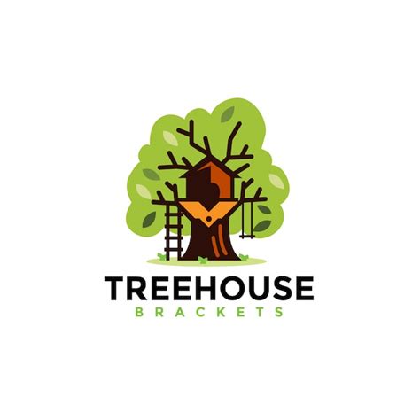 Premium Vector | Treehouse logo design