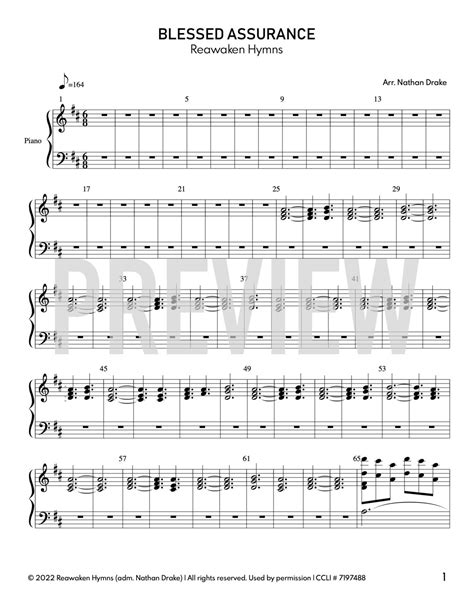 Blessed Assurance - Piano Sheet Music