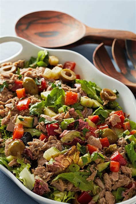 Let good-quality canned tuna anchor this crunchy Mediterranean salad ...