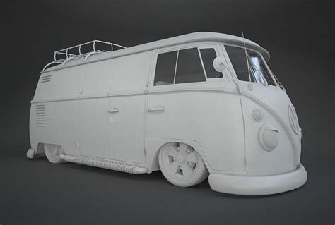 3D VW T1 Custom Bus | CGTrader