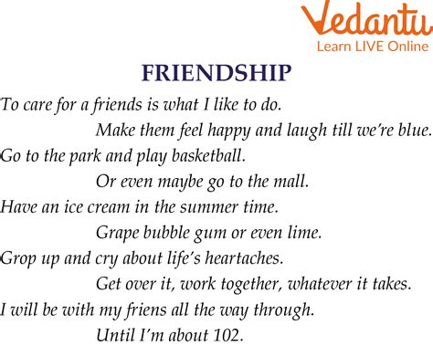 Famous Friendship Poems For Kids