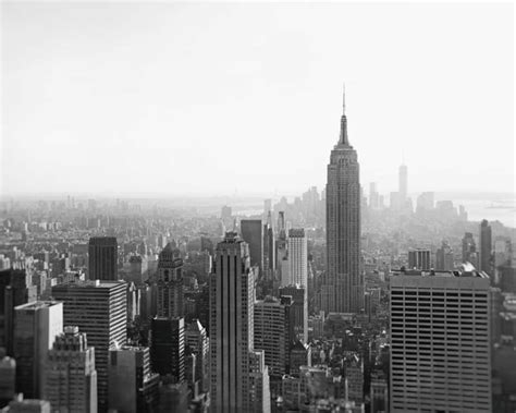 New York Skyline, Black and White Photography, New York Print, Empire ...