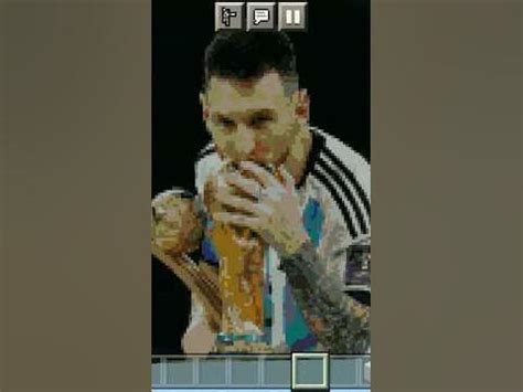 Messi pixel art - YouTube