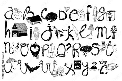 Cute Doodle Letters