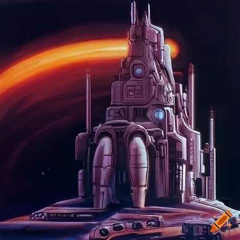 70s sci fi machine art