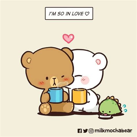 MilkMocha 💝 | Mocha bear, Milk and mocha bear, Cute bear drawings