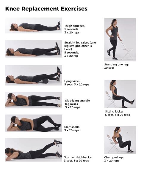 Printable Total Knee Replacement Exercises Pictures