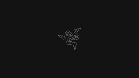 Minimalist Black Razer Logo Wallpaper