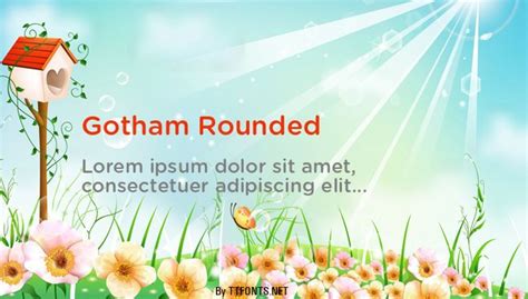 Gotham Rounded Medium truetype font