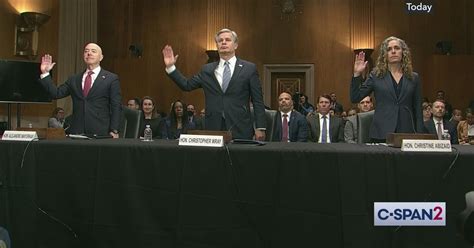 FBI Director and Homeland Security Secretary Testify on Threats, Part 1 ...