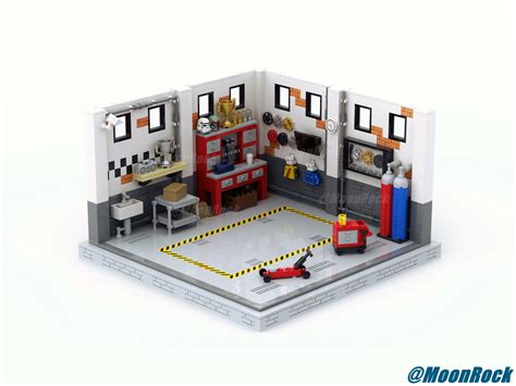 LEGO MOC Garage Scene by moonrockmoc | Rebrickable - Build with LEGO