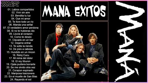 MANA EXITOS Sus Mejores Canciones Mana | Mejores canciones, Canciones ...