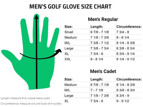 Golf Glove Size Chart: Get A Perfect Fit