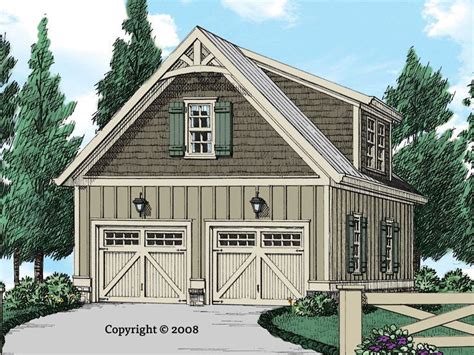 086G-0002: Craftsman Garage Plan with Loft | Garage guest house, Garage ...