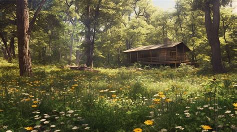 secluded cabin in the forest by EpicWalt on DeviantArt